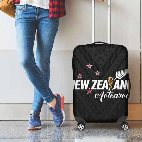 Football New Zealand Luggage Cover Aotearoa United Black Version - Aussie Hoodie