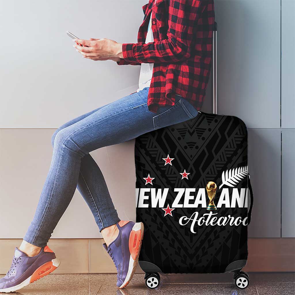 Football New Zealand Luggage Cover Aotearoa United Black Version - Aussie Hoodie