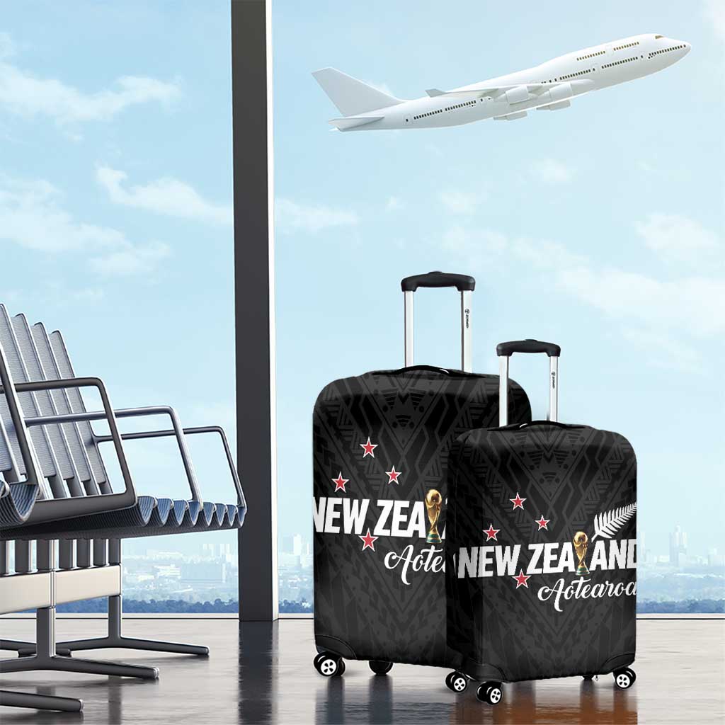 Football New Zealand Luggage Cover Aotearoa United Black Version - Aussie Hoodie