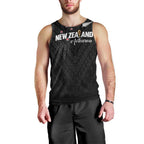 Custom Football New Zealand Men Tank Top Aotearoa United Black Version - Aussie Hoodie