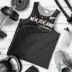 Custom Football New Zealand Men Tank Top Aotearoa United Black Version - Aussie Hoodie
