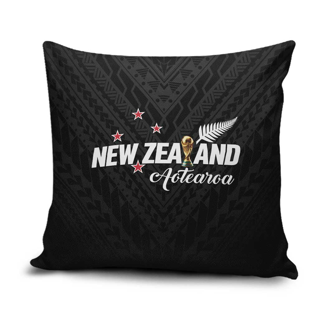 Football New Zealand Pillow Cover Aotearoa United Black Version - Aussie Hoodie