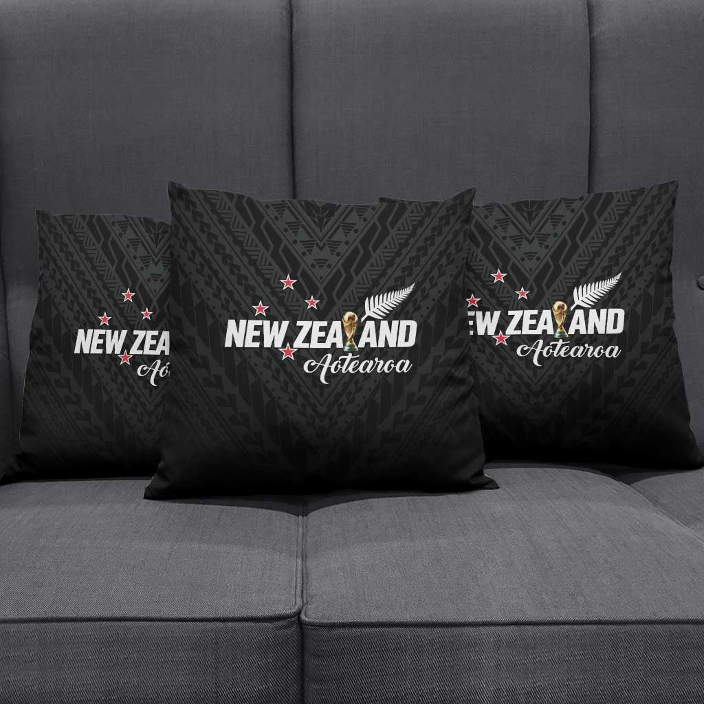 Football New Zealand Pillow Cover Aotearoa United Black Version - Aussie Hoodie