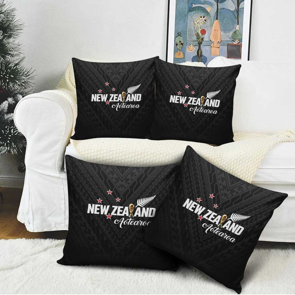 Football New Zealand Pillow Cover Aotearoa United Black Version - Aussie Hoodie