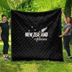 Football New Zealand Quilt Aotearoa United Black Version - Aussie Hoodie