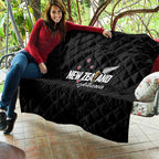 Football New Zealand Quilt Aotearoa United Black Version - Aussie Hoodie