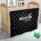 Football New Zealand Quilt Aotearoa United Black Version - Aussie Hoodie