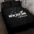 Football New Zealand Quilt Bed Set Aotearoa United Black Version - Aussie Hoodie