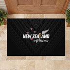 Football New Zealand Rubber Doormat Aotearoa United Black Version - Aussie Hoodie