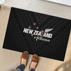 Football New Zealand Rubber Doormat Aotearoa United Black Version - Aussie Hoodie