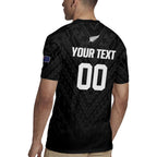 Custom Football New Zealand Rugby Jersey Aotearoa United Black Version - Aussie Hoodie