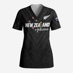 Custom Football New Zealand Scrub Top Aotearoa United Black Version - Aussie Hoodie