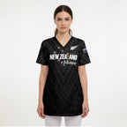Custom Football New Zealand Scrub Top Aotearoa United Black Version - Aussie Hoodie