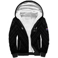 Custom Football New Zealand Sherpa Hoodie Aotearoa United Black Version - Aussie Hoodie