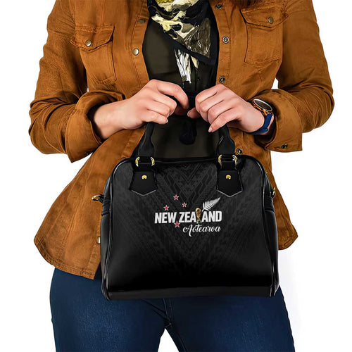 Football New Zealand Shoulder Handbag Aotearoa United Black Version - Aussie Hoodie