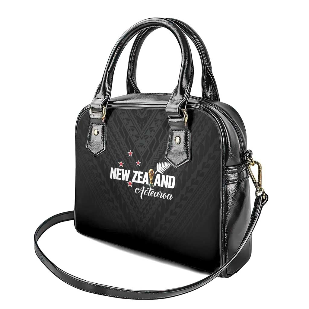Football New Zealand Shoulder Handbag Aotearoa United Black Version - Aussie Hoodie