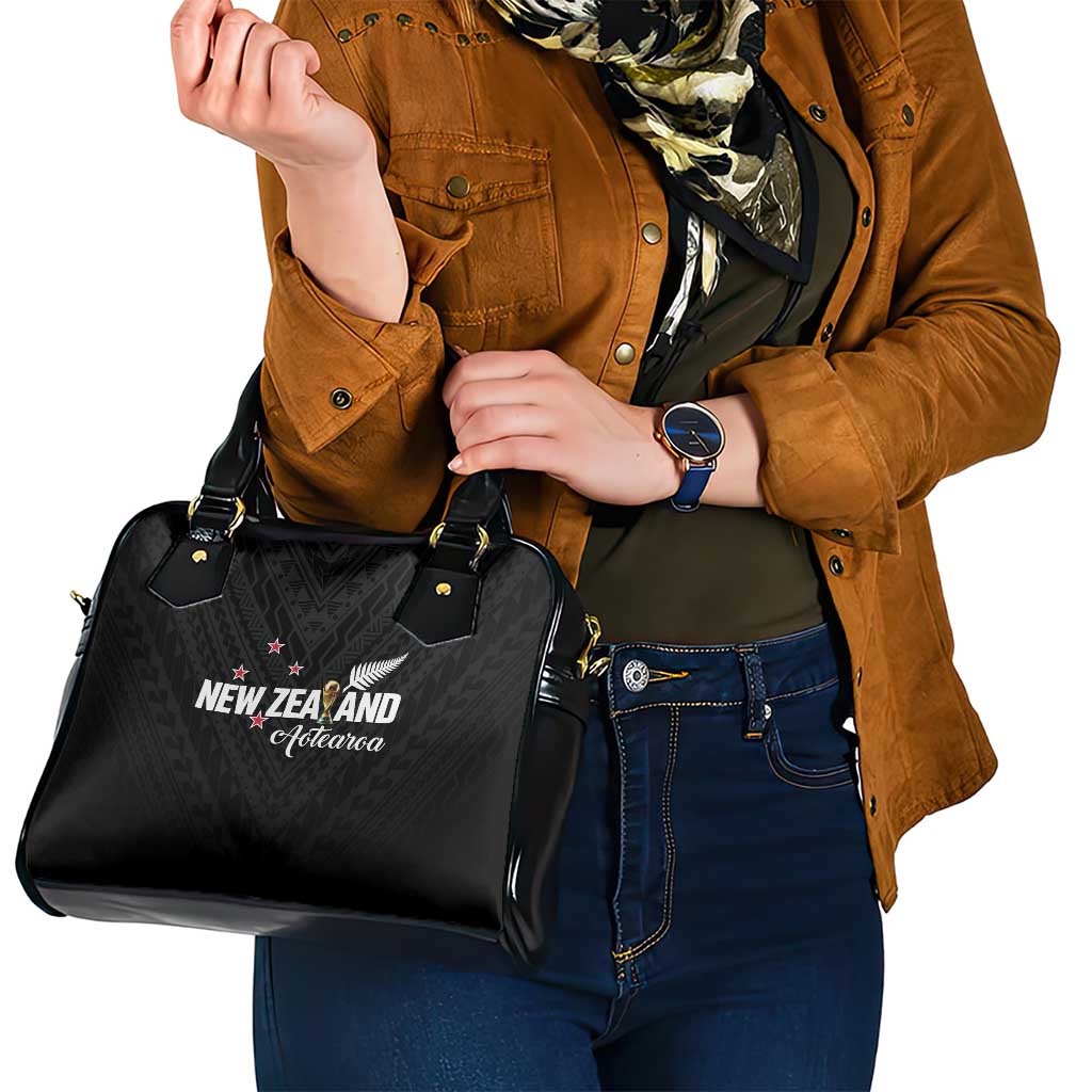 Football New Zealand Shoulder Handbag Aotearoa United Black Version - Aussie Hoodie