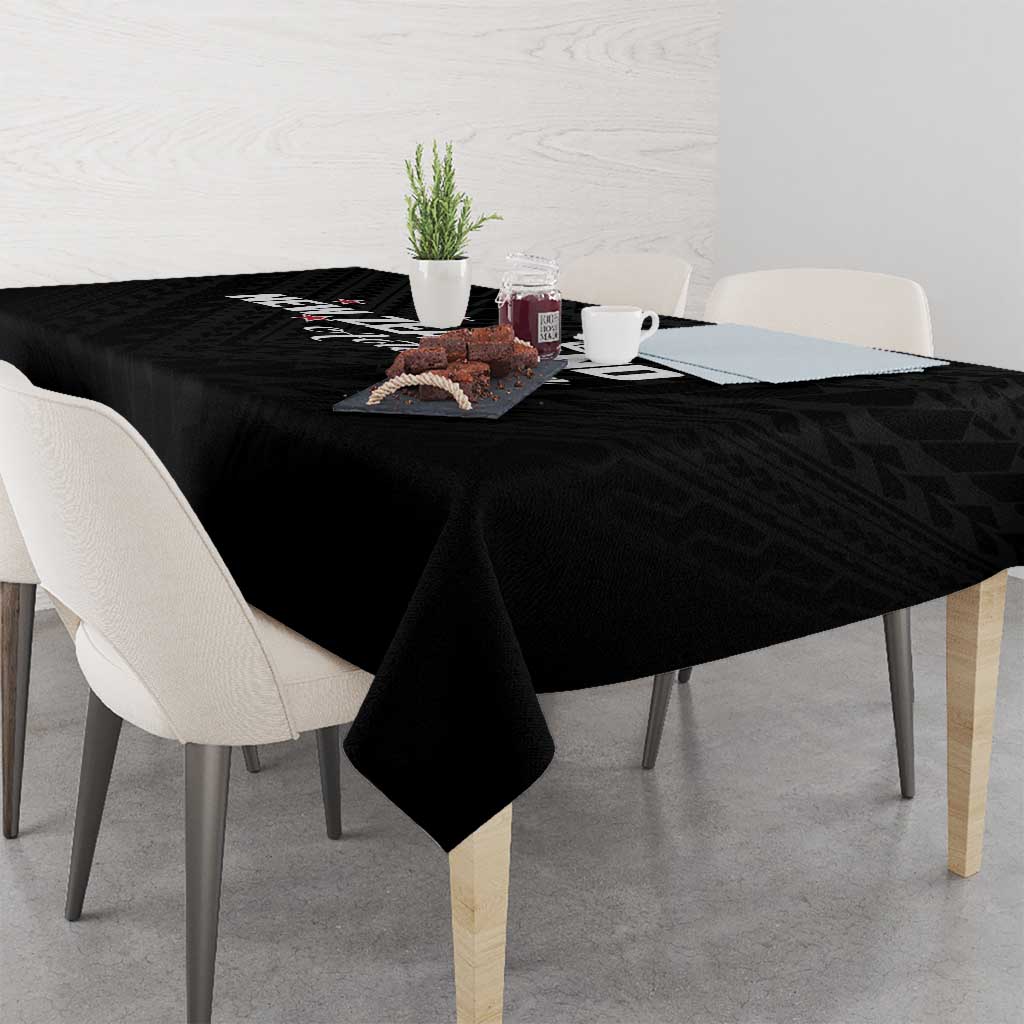 Football New Zealand Tablecloth Aotearoa United Black Version - Aussie Hoodie