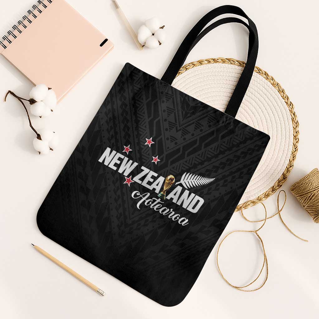 Football New Zealand Tote Bag Aotearoa United Black Version - Aussie Hoodie
