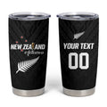 Custom Football New Zealand Tumbler Cup Aotearoa United Black Version - Aussie Hoodie
