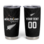 Custom Football New Zealand Tumbler Cup Aotearoa United Black Version - Aussie Hoodie