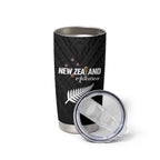 Custom Football New Zealand Tumbler Cup Aotearoa United Black Version - Aussie Hoodie