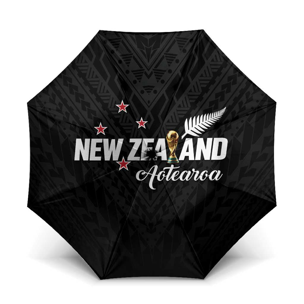 Football New Zealand Umbrella Aotearoa United Black Version - Aussie Hoodie