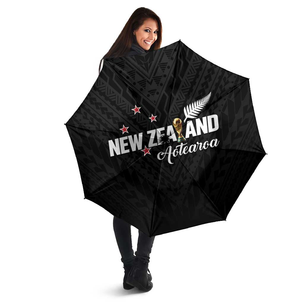 Football New Zealand Umbrella Aotearoa United Black Version - Aussie Hoodie