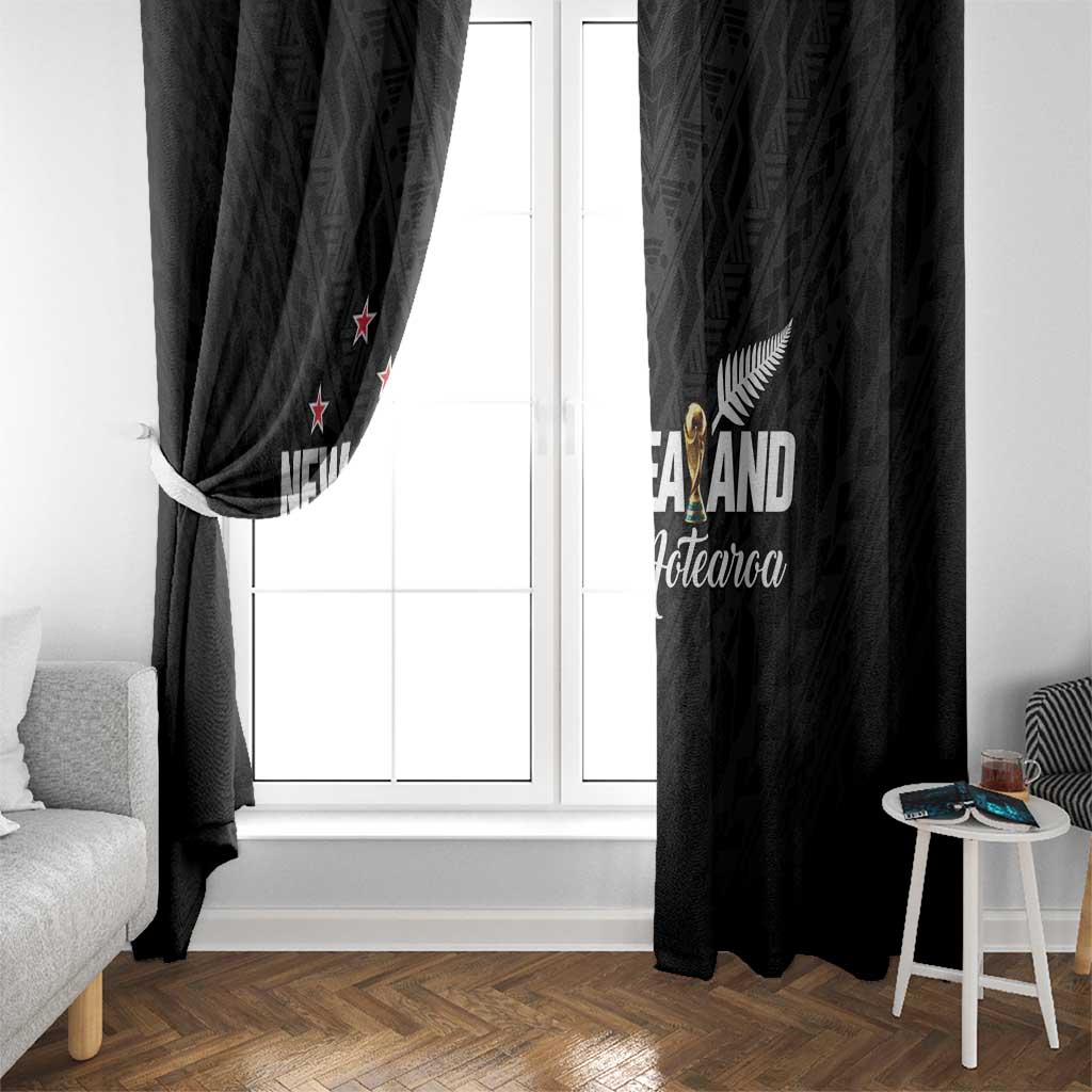 Football New Zealand Window Curtain Aotearoa United Black Version - Aussie Hoodie