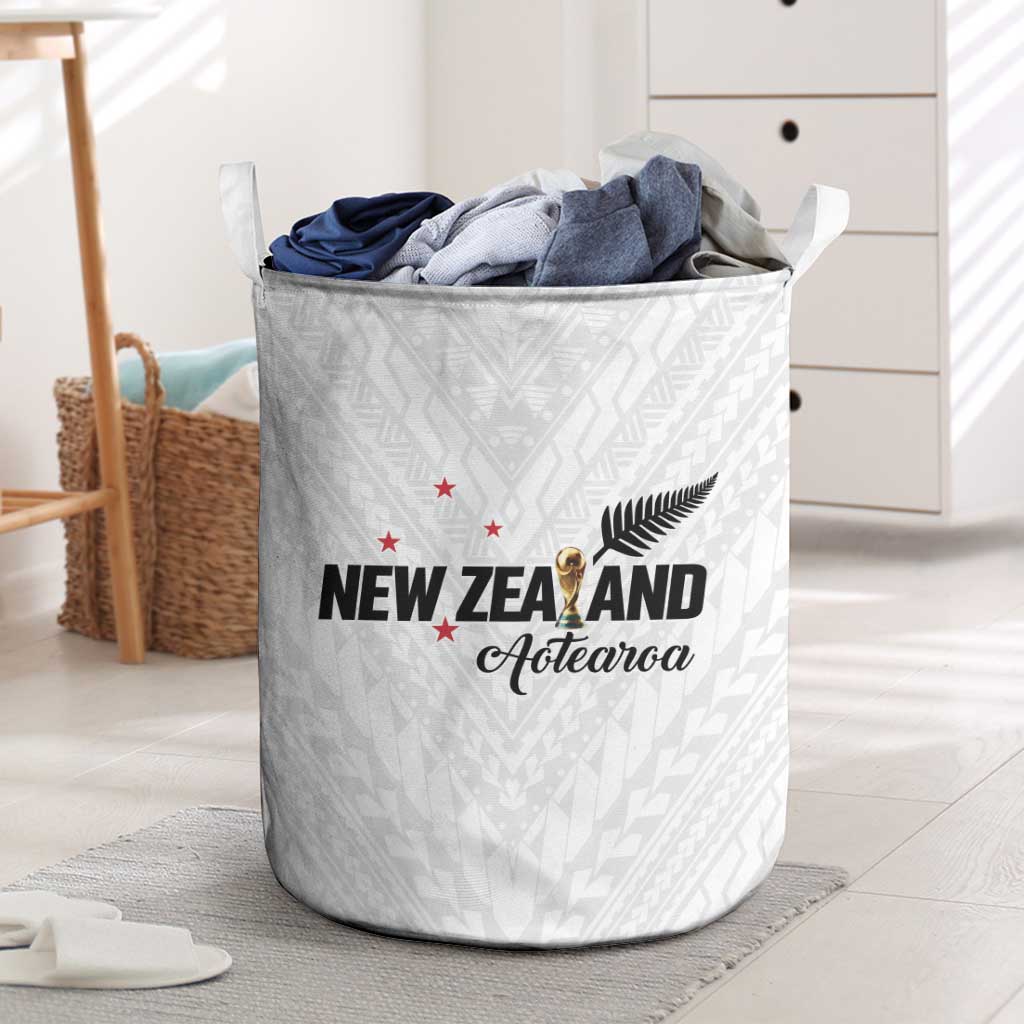 Football New Zealand Laundry Basket Aotearoa United White Version - Aussie Hoodie