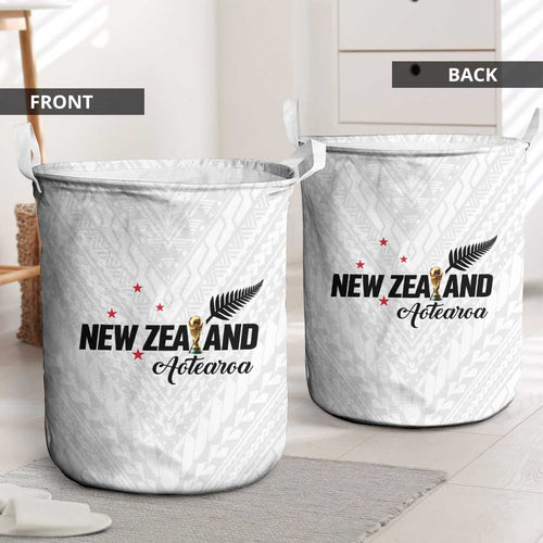 Football New Zealand Laundry Basket Aotearoa United White Version - Aussie Hoodie