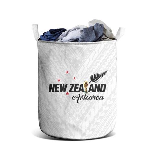 Football New Zealand Laundry Basket Aotearoa United White Version - Aussie Hoodie