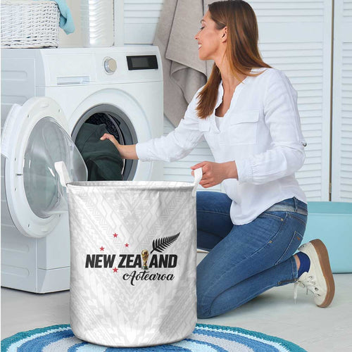 Football New Zealand Laundry Basket Aotearoa United White Version - Aussie Hoodie