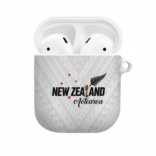 Football New Zealand AirPods Case Aotearoa United White Version - Aussie Hoodie