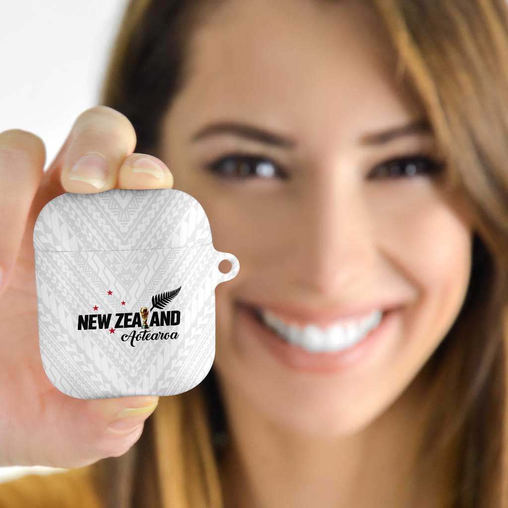 Football New Zealand AirPods Case Aotearoa United White Version - Aussie Hoodie