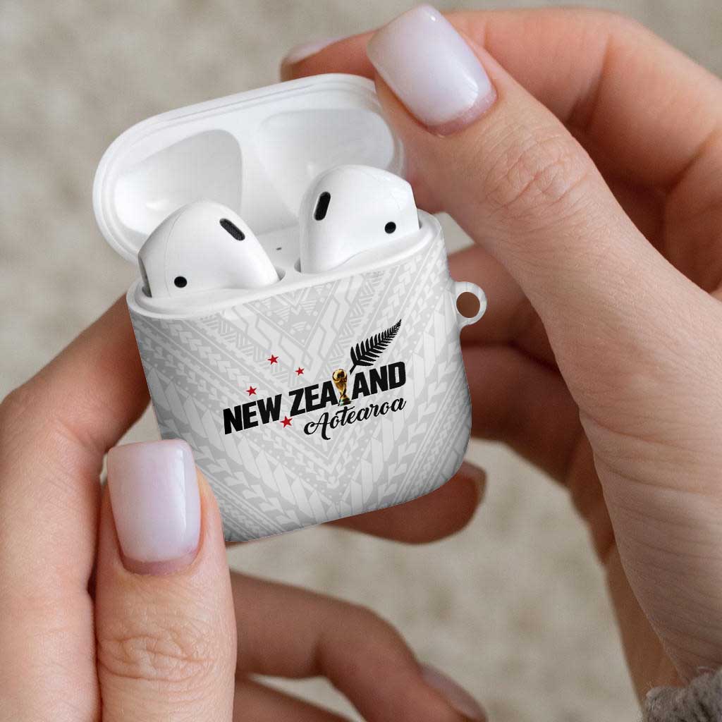 Football New Zealand AirPods Case Aotearoa United White Version - Aussie Hoodie