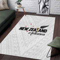 Football New Zealand Area Rug Aotearoa United White Version - Aussie Hoodie