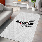 Football New Zealand Area Rug Aotearoa United White Version - Aussie Hoodie