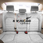 Football New Zealand Back Car Seat Cover Aotearoa United White Version - Aussie Hoodie