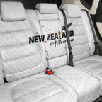 Football New Zealand Back Car Seat Cover Aotearoa United White Version - Aussie Hoodie