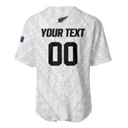 Custom Football New Zealand Baseball Jersey Aotearoa United White Version - Aussie Hoodie