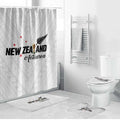 Football New Zealand Bathroom Set Aotearoa United White Version - Aussie Hoodie
