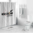 Football New Zealand Bathroom Set Aotearoa United White Version - Aussie Hoodie