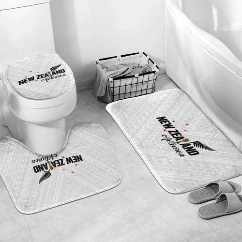 Football New Zealand Bathroom Set Aotearoa United White Version - Aussie Hoodie