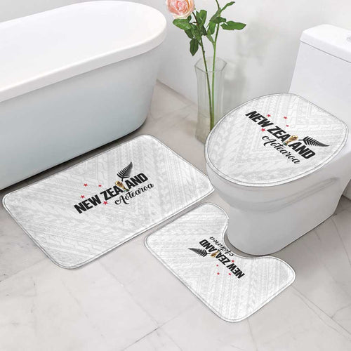 Football New Zealand Bathroom Set Aotearoa United White Version - Aussie Hoodie