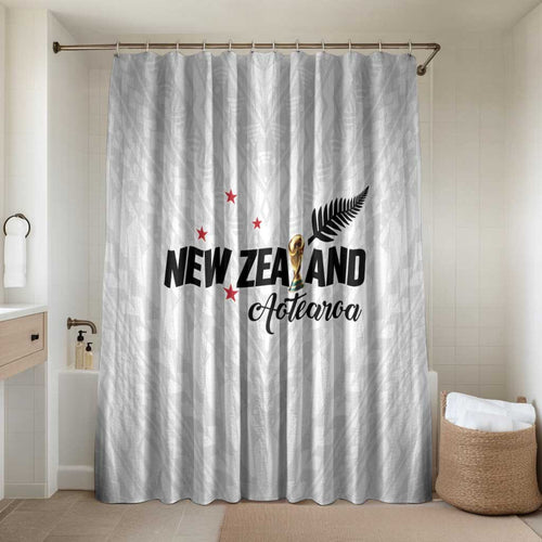 Football New Zealand Bathroom Set Aotearoa United White Version - Aussie Hoodie