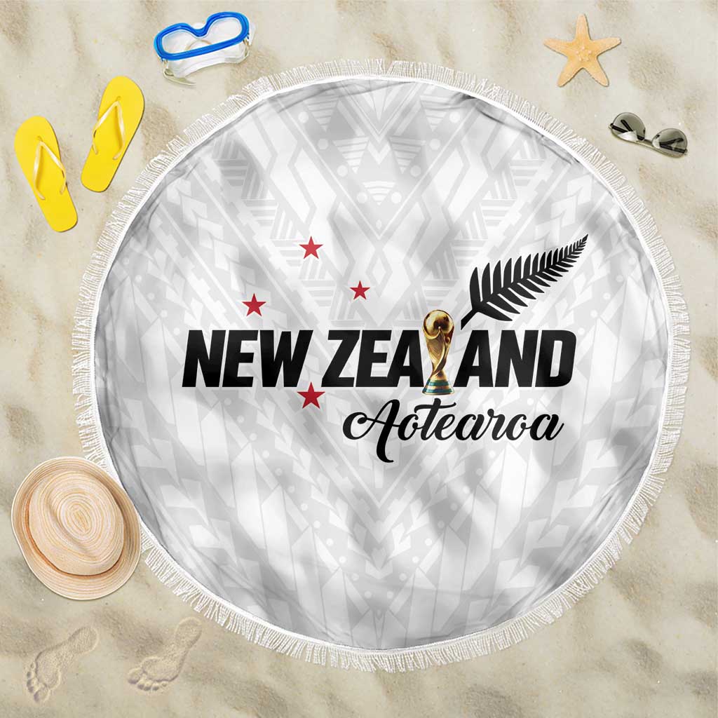 Football New Zealand Beach Blanket Aotearoa United White Version - Aussie Hoodie