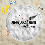 Football New Zealand Beach Blanket Aotearoa United White Version - Aussie Hoodie