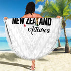 Football New Zealand Beach Blanket Aotearoa United White Version - Aussie Hoodie