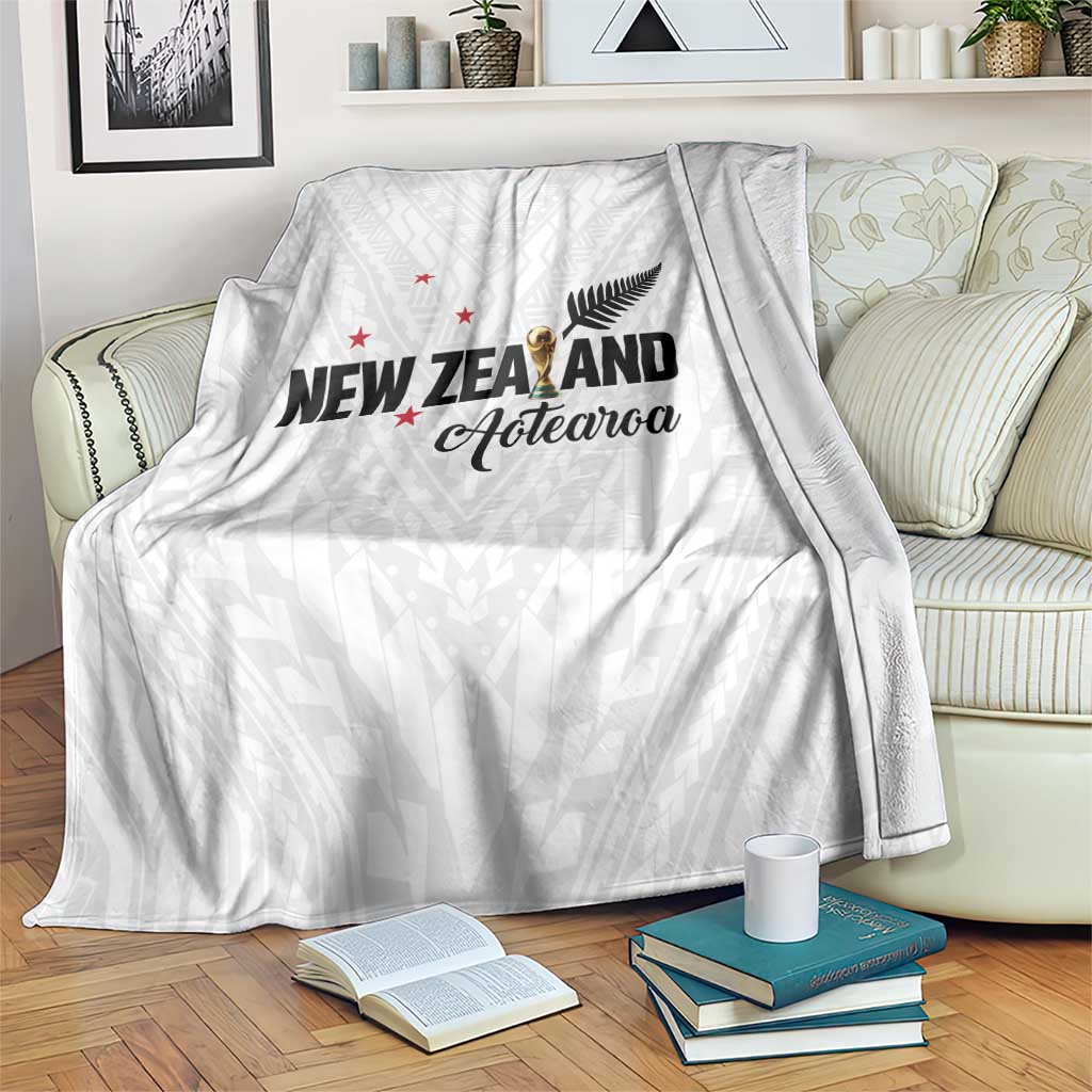 Football New Zealand Blanket Aotearoa United White Version - Aussie Hoodie
